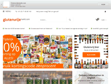 Tablet Screenshot of glutenvrijemarkt.com